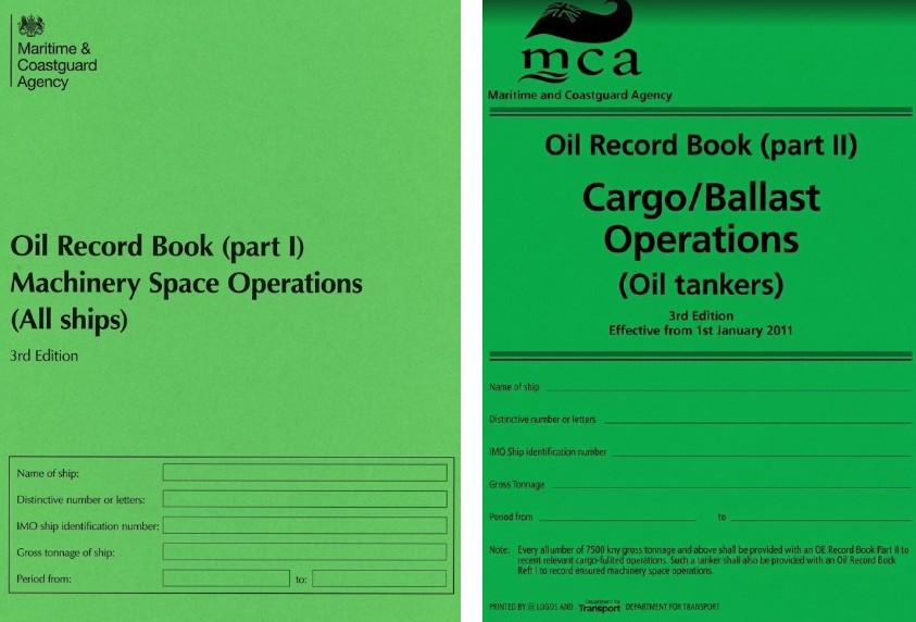 Oil Record Book Part I & II