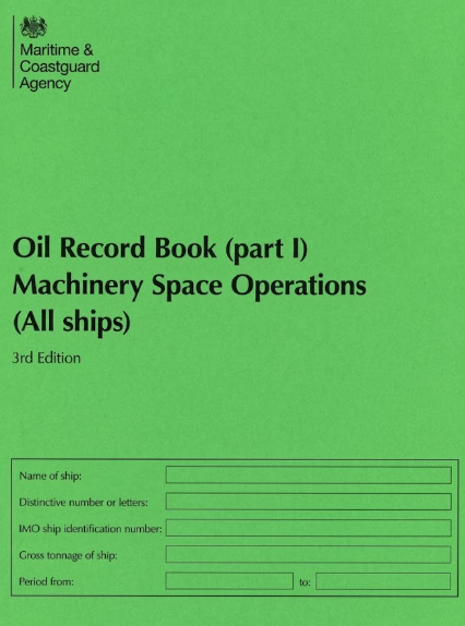 Oil Record Book Part I