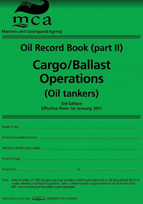 Oil Record Book Part II