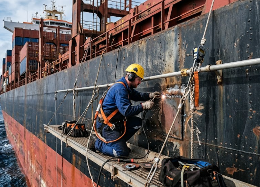 Working Aloft & Over the Side Safety Measures